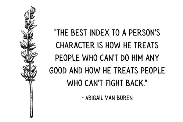 Best index to a person's character